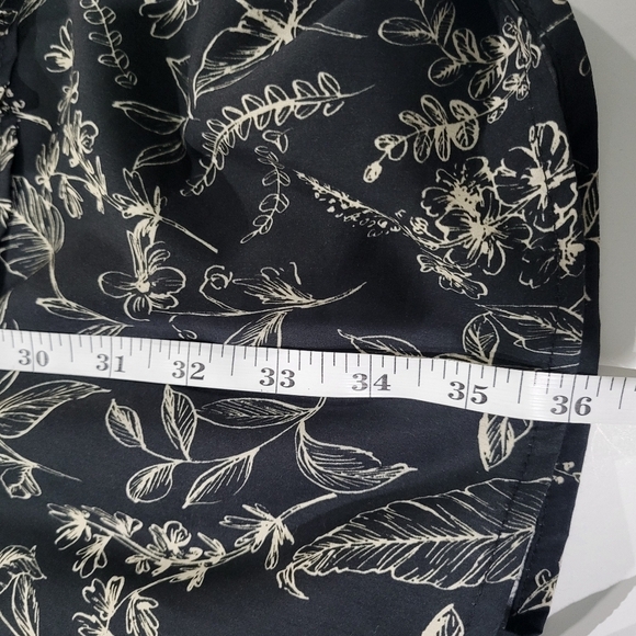 Thakoon Botanical Print Long Sleeve Cotton & Silk Shirtdress in Black NWT - Picture 9 of 10